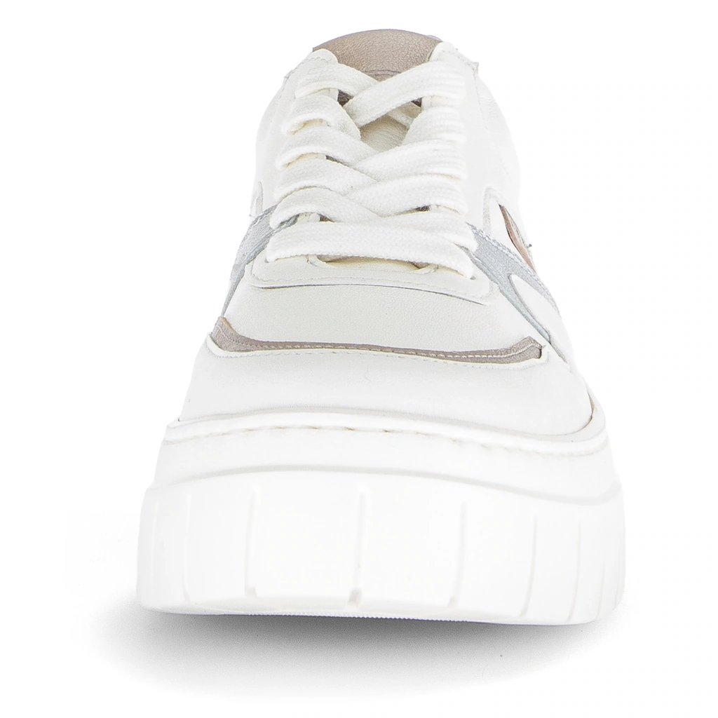 Gabor Plateausneaker Schnürschuh Halbschuh Freizeitschuh Besätze in Metallicoptik bestellen VIP-Rabatte
