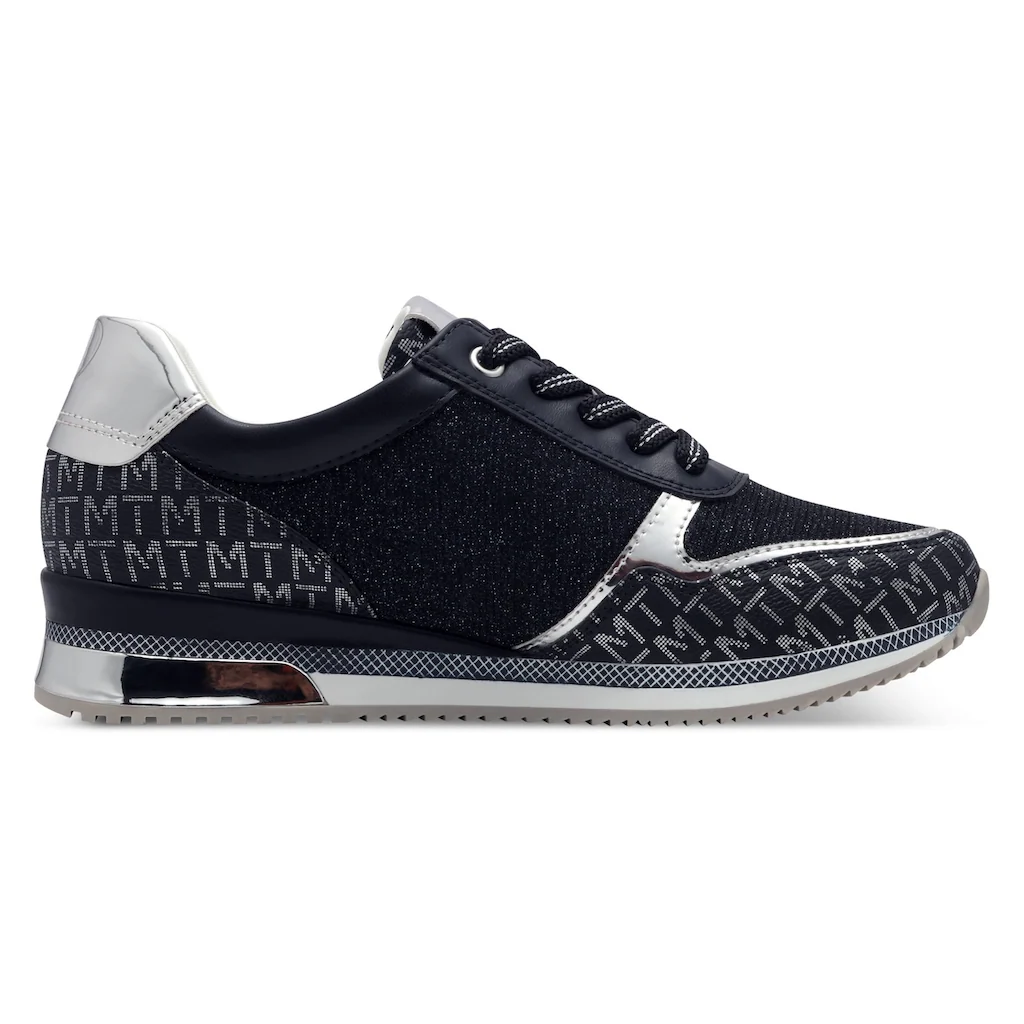 MARCO TOZZI Keilsneaker Freizeitschuh Halbschuh Schnürschuh mit Logoprint kaufen Wochenangebot