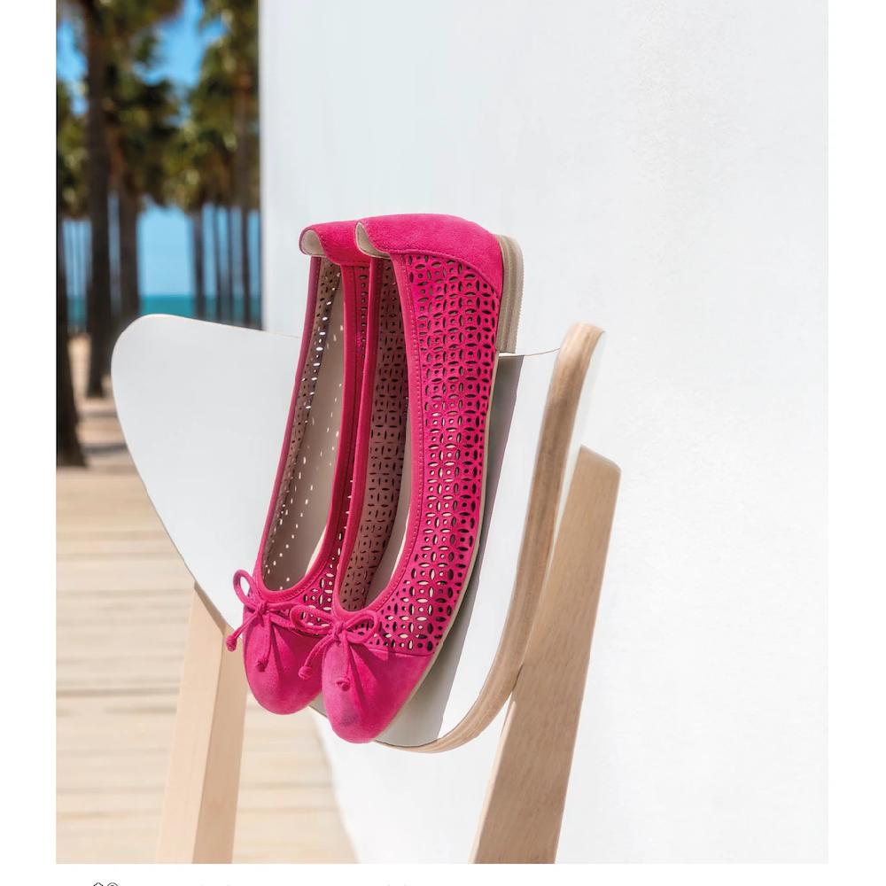 Caprice Ballerina Blockabsatz Businessschuh Bequemschuh mit dezenter Zierschleife Letzter Tag