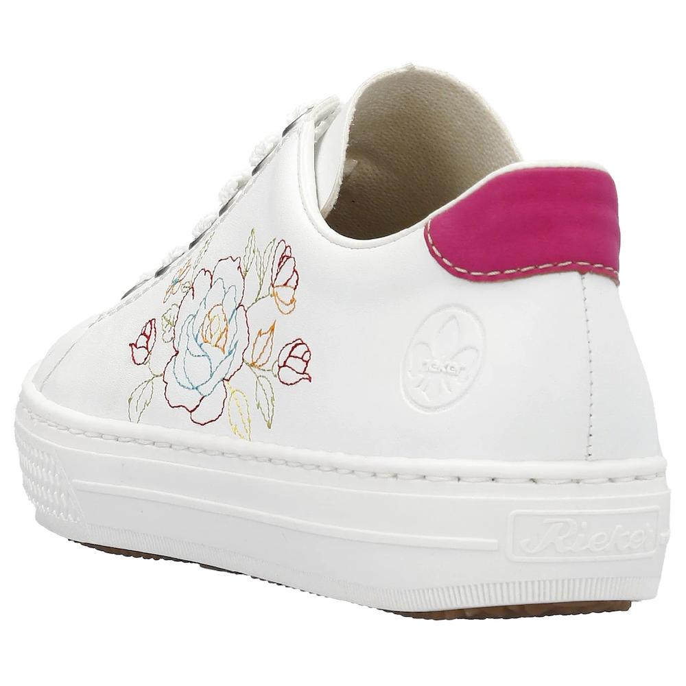 Rieker Sneaker mit seitlicher Blumenstickerei Freizeitschuh Halbschuh Schnürschuh kaufen Bis zu 50% Rabatt