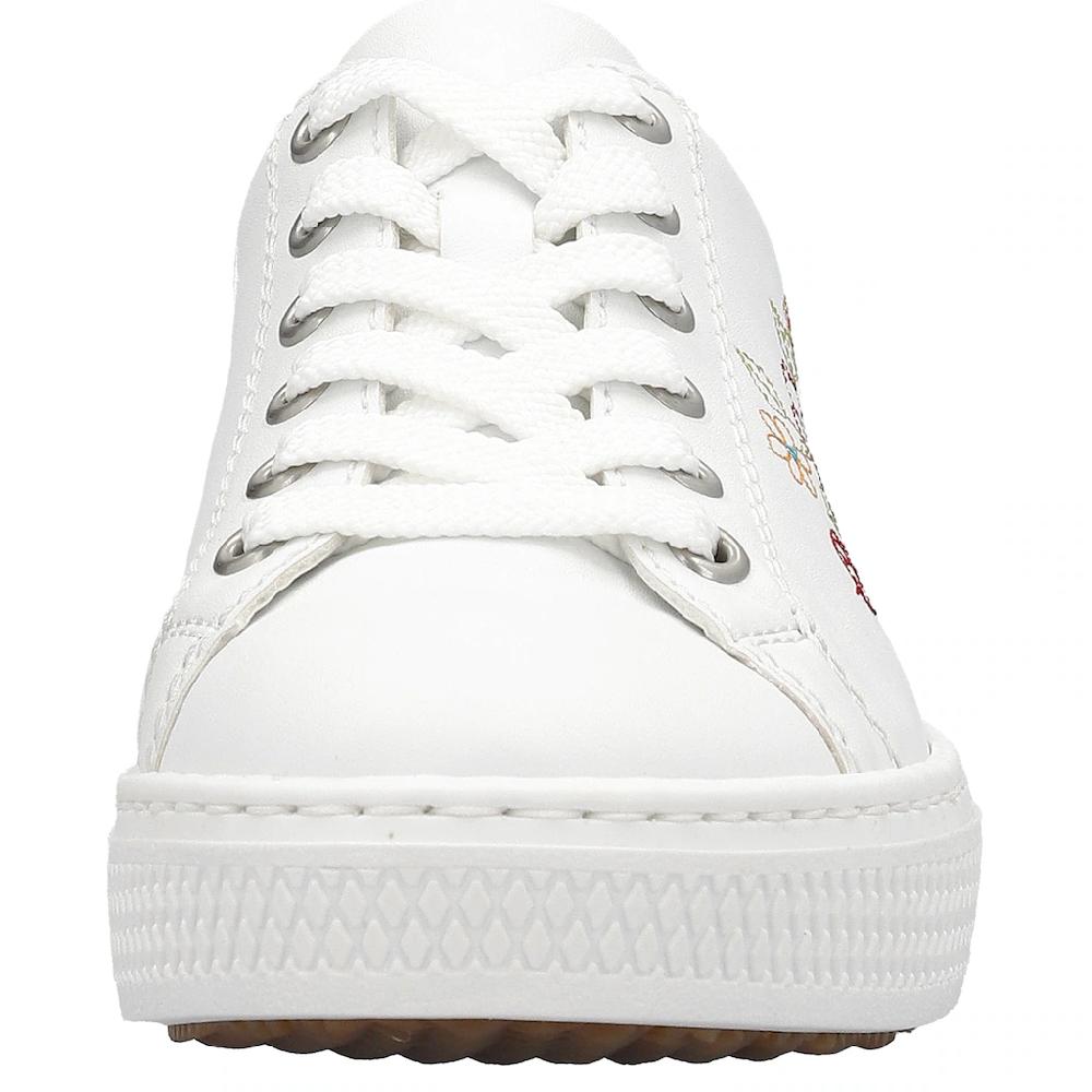 Rieker Sneaker mit seitlicher Blumenstickerei Freizeitschuh Halbschuh Schnürschuh kaufen Bis zu 50% Rabatt