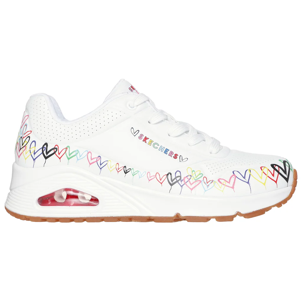 Skechers Sneaker »UNO« Keilsneaker Plateausneaker mit bedruckter Sohle Sonderangebot der Fabrik