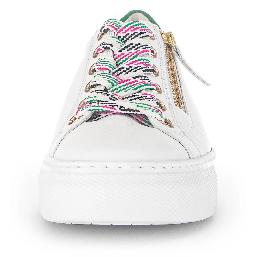 Gabor Plateausneaker »FLORENZ« mit bunten Besätzen Weite G Freizeitschuh Halbschuh Schnürschuh online kaufen Kostenloser Versand international